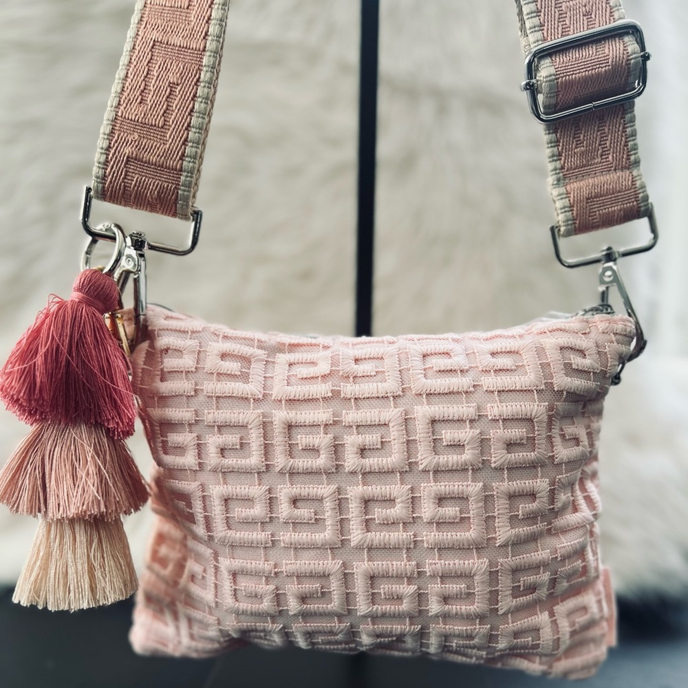 Givenchy Upcycled Textured Bag with Removable Crossbody Strap and Tassel Charm